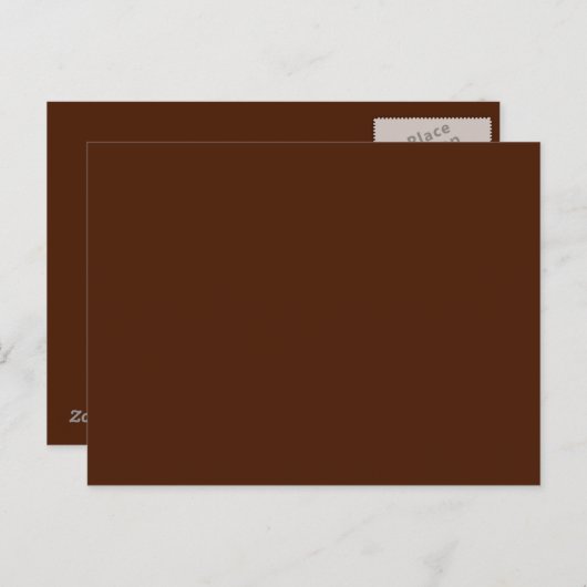 Bruine achtergrond op Briefkaart (Voorkant / Achterkant)