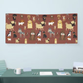 bruine achtergrond spandoek (Beurs)