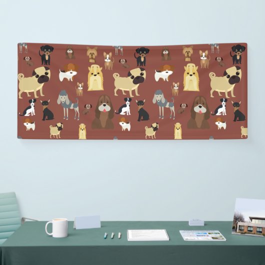 bruine achtergrond spandoek (Beurs)