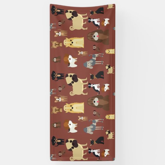 bruine achtergrond spandoek (Verticaal)