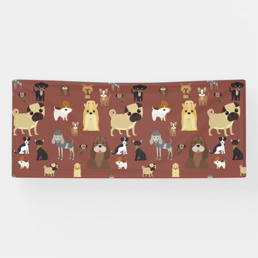 bruine achtergrond spandoek (Horizontaal)