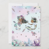 Bruine Afrikaanse zeemeermin piraten tweeling geza Kaart (Achterkant)