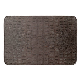 Bruine Alligator Huid Print Badmat