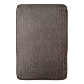 Bruine Alligator Huid Print Badmat (Voorkant Verticaal)
