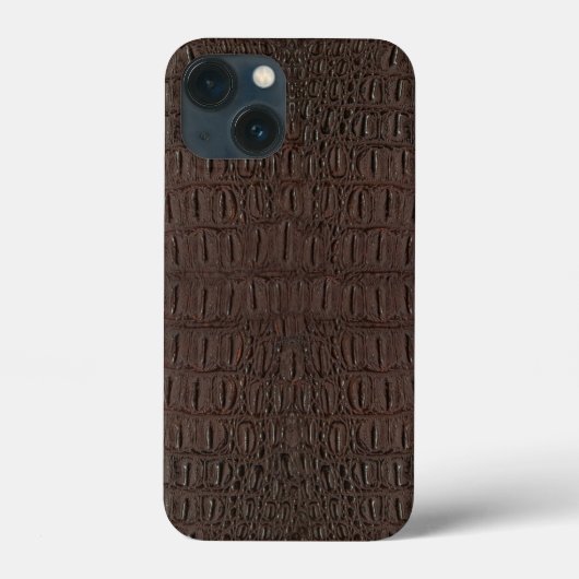 Bruine Alligator Huid Print Case-Mate iPhone Case (Achterkant)