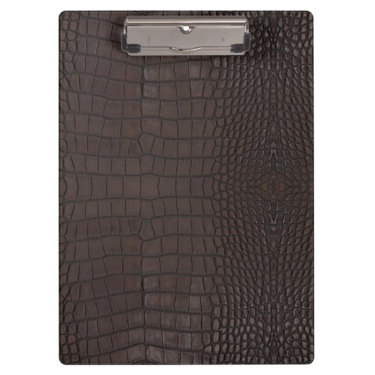 Bruine alligator textuur print klembord (Voorkant)