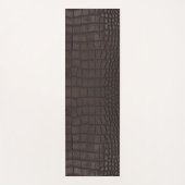 Bruine alligator textuur print yogamat (Voorkant)