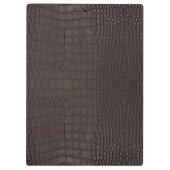 Bruine Alligator Textuurprint Klembord (Achterkant)