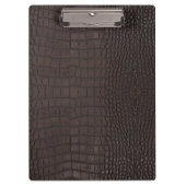 Bruine Alligator Textuurprint Klembord (Voorkant)