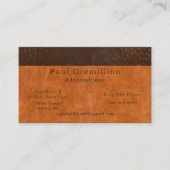 Bruine alligator Verbergen carmel Leather Administ Visitekaartje (Voorkant)