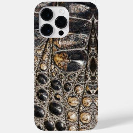 Bruine Amerikaanse Alligator Huid Textuur Case-Mate iPhone 14 Pro Max Hoesje