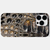 Bruine Amerikaanse Alligator Huid Textuur Case-Mate iPhone Case (Achterkant (horizontaal))