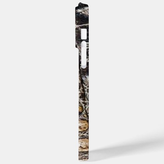 Bruine Amerikaanse Alligator Huid Textuur Case-Mate iPhone Case (Achterkant / Links)