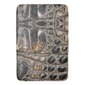 Bruine Amerikaanse alligator huidtextuur Badmat (Voorkant Verticaal)