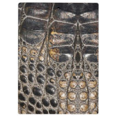 Bruine Amerikaanse alligator huidtextuur Klembord (Achterkant)