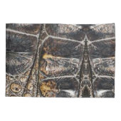 Bruine Amerikaanse alligator huidtextuur Kussensloop (Achterkant)