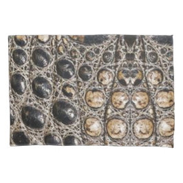 Bruine Amerikaanse alligator huidtextuur Kussensloop