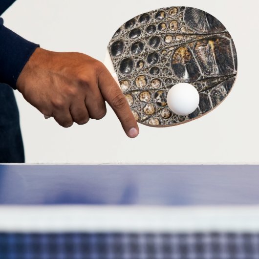 Bruine Amerikaanse alligator huidtextuur Tafeltennisbatje (Insitu)