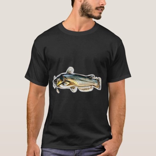 Bruine Amerikaanse dwergmeerval T-shirt (Voorkant)
