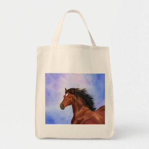 Bruine Andalusiaanse paardetas Tote Bag