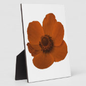 Bruine Anemone Plaquette Fotoplaat (Zijkant)