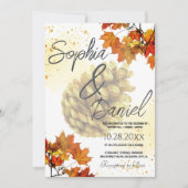 Bruine Aquarel Herfst Kaart (Voorkant)