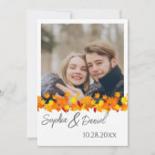 Bruine Aquarel Herfst Kaart (Achterkant)