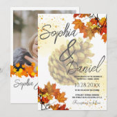 Bruine Aquarel Herfst Kaart (Voorkant / Achterkant)