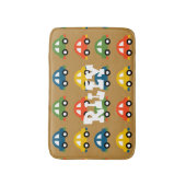 Bruine auto's badkamer tapijt badmat (Voorkant Verticaal)