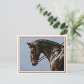 Bruine Baai Oldenburg Paardenportret Briefkaart (Staand voorkant)