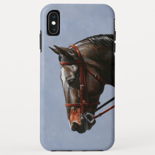 Bruine Baai Oldenburg Paardenportret Case-Mate iPhone Case (Achterkant)