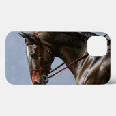 Bruine Baai Oldenburg Paardenportret Case-Mate iPhone Case (Achterkant (horizontaal))