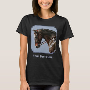 Bruine Baai Oldenburg Paardenportret T-shirt