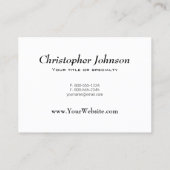 Bruine Baai Oldenburg Paardenportret Visitekaartje (Achterkant)