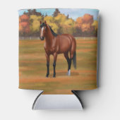 Bruine baai Quarter Horse Stallion Blikjeskoeler (Voorkant)