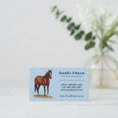 Bruine baai Quarter Horse Stallion Visitekaartje (Staand voorkant)