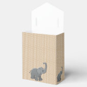 bruine baby shower olifant bedankdoosjes (Geopend)