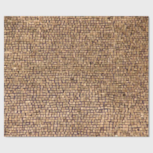 Bruine baksteen cadeaupapier (Vlak)