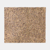 Bruine baksteen fleece deken (Voorkant (Horizontaal))
