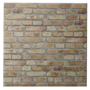 Bruine bakstenen muur Een nieuwigheid ontwerp Tegeltje