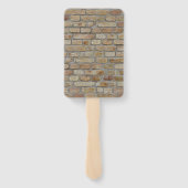 Bruine bakstenen muur een noviteit ontwerp handwaaier (Achterkant)