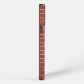 Bruine Bakstenen Muur iPhone Hoes Hoesje (Rechterkant)