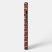 Bruine Bakstenen Muur iPhone Hoes Hoesje (Linkerkant)