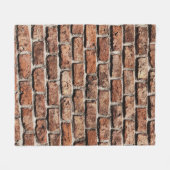 Bruine bakstenen muur op zonlicht fleece deken (Voorkant (Horizontaal))