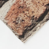 Bruine bakstenen muur op zonlicht fleece deken (Hoek)