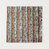 Bruine bakwand wandkleed (Voorkant (horizontaal))