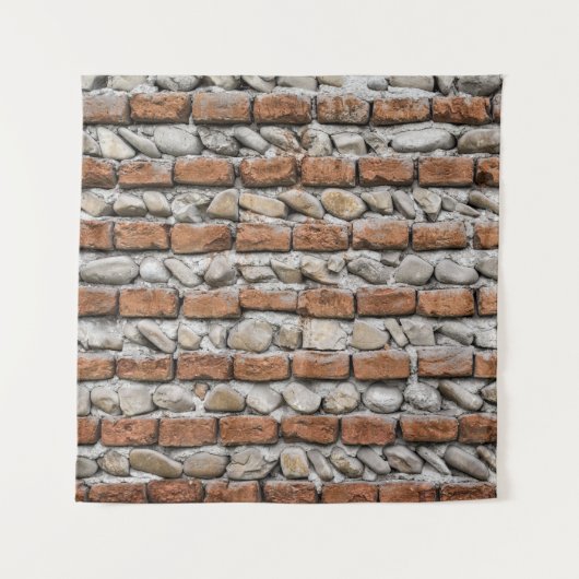 Bruine bakwand wandkleed (Voorkant)