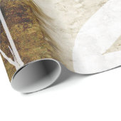 Bruine Bamboe Moon Fall Leaves Cadeaupapier (Rol Hoek)