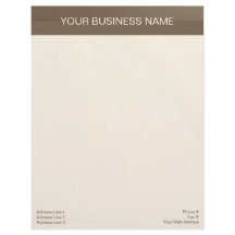 Bruine banner op beige