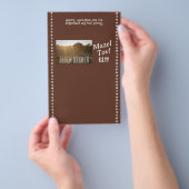 Bruine Bar Mitswa Chocoladereep Verpakking Flyer (Hand)